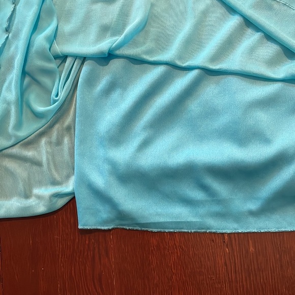 Junior's B. Darlin Long Spaghetti Strap Beaded Formal Dress - Homecoming or Prom - Picture 6 of 16